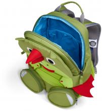 Großer Freund Drache grün Affenzahn Rucksack Kindergarten Ziehzunge