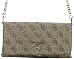 Guess Assia Xbody Flap Organizer schwarz gesteppt Abendtasche