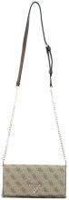 Guess Assia Xbody Flap Organizer schwarz gesteppt Abendtasche