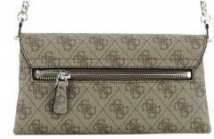 Guess Assia Xbody Flap Organizer schwarz gesteppt Abendtasche