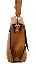 Guess Crossbodytasche mit Überschlag Logoprint hellbeige taupe Meridian Dove 