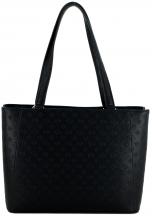 Shoppertasche Guess Arlena Logo schwarz Prägung