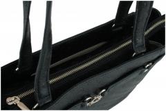 Shoppertasche Guess Arlena Logo schwarz Prägung