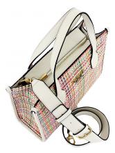 Stepptasche schwarz Guess Silvana schwarz Ziernähte