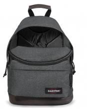 Tagesrucksack Eastpak Wyoming Lederboden grau meliert Black Denim