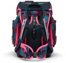 Ergobag Schultaschenset Cubo KorallBär neonpink dunkelblau