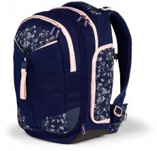 Mädchenschultasche dunkelblau rosa Blumen Satch Match Bloomy Breeze