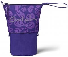 Federpennal Stiftebecher lila Smiley Satch Bright Faces Pencil Slider