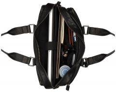 schwarze Ledertasche Burkely Antique Avery Laptop 15,6 Zoll