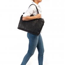 Burkely Laptoptasche Echtleder schwarz Antique Avery Fundamentals 