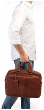 braune Herrentasche Burkely Leather Workbag Antique Avery