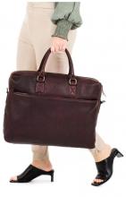 Burkely Ledertasche Dark Brown Antique Avery 17,3 Zoll