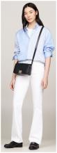 elegante Überschlagtasche Tommy Hilfiger Reset Crossover schwarz