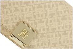 Monogramm Umhängetasche Tommy Hilfiger Überschlag beige 