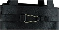 Coccinelle Kurzgrifftasche Malory Warm Taupe Echtleder Italien 