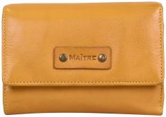 Klappbörse Maitre Steinbach Doris Yellow Dunkelgelb Vintage