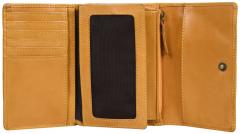 Klappbörse Maitre Steinbach Doris Yellow Dunkelgelb Vintage
