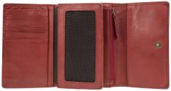 Lederbörse Vintage Maitre Steinbach Doris Red Überschlag