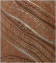 Shopper Anekke Core Erde bestickt Kristalle heart braun
