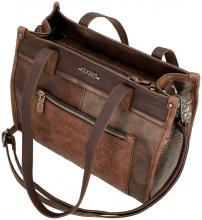 Henkeltasche Anekke Core Outer Brauntöne Stickerei