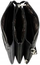 Anekke Core Crust Abendtasche dreigeteilt schwarz Nieten
