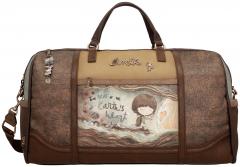 Anekke Core bestickte Reisetasche Prägung Glitzer Brauntöne