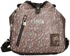 Anekke Core Taschenrucksack Metallic Look Braun