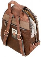 Anekke Core Tagesrucksack braun mit Aufdruck