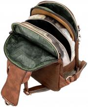 Anekke Core Tagesrucksack braun mit Aufdruck