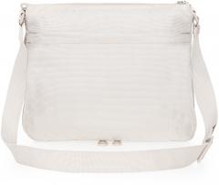 erweiterbare Umhängetasche hellbeige Mandarina Duck MD20 Whitecap Gray