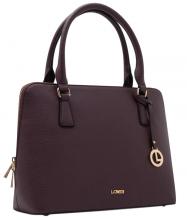 dunkellila L.Credi Kurzgrifftasche Ninelle vegan Plum