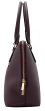 dunkellila L.Credi Kurzgrifftasche Ninelle vegan Plum