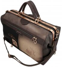 Reisetasche Anekke Dreamverse Comicprint Kristalle braun