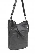 Damentasche Vertical Hobo FREDsBRUDER Dark Grey Riffelung