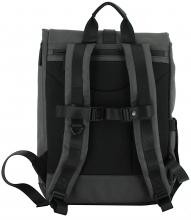 Überschlagrucksack dunkelbraun Retrolook H2ND City Lights Mailand Nordic Copper