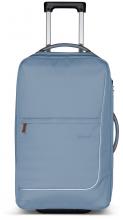 Jugendkoffer hellblau Satch Flow Pure Ice Blue M 65cm Lederdetails