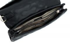 Guess Giully Mini Überschlagtasche elegant Black abgesteppt