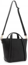 Kurzgrifftasche L.Credi Orisha schwarz genarbt vegan