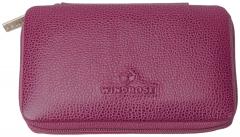 Maniküretui Windrose Beluga Beere Ziparound Solingen Leder