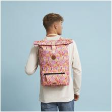 Cabaia farbenfroher Rucksack Roll Top Starter Mendoza pink orange