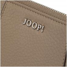 Joop Damengeldbörse Giada Yura Taupe genarbtes Leder Ziparound