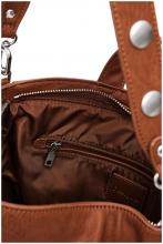 Tagesrucksack Desigual braun Logo Pretoria Nieten