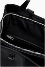 schwarzer Backpack Kahlo Desigual rockig Nieten Wave