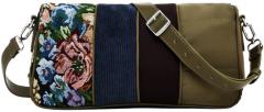 Damentasche floral Bamba Phuket Long Desigual Khaki Patch