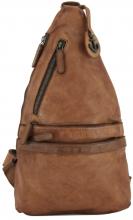 One Shoulder Backpack Rowan Harbour 2nd schwarz Leder Vintage