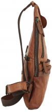 One Shoulder Backpack Rowan Harbour 2nd schwarz Leder Vintage