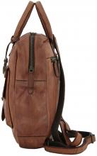 Lederrucksack schwarz Quinn Urban Poets Vintagelook Harbour 2nd
