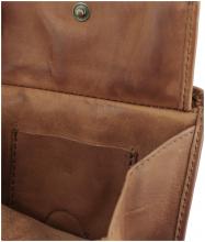 dunkelbraune Geldtasche Leder Vintage Harbour 2nd Kairos Chocolate Brown