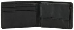 kleine Geldtasche schwarz Leder Vintage Harbour 2nd Thorin Dark Ash