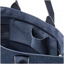 Reisenthel Shopper Herring Bone Dark Blue erweiterbar dunkelblau Fischgrät
